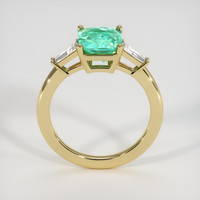 2.18 Ct. Emerald Ring, 18K Yellow Gold 3