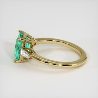 2.18 Ct. Emerald Ring, 18K Yellow Gold 4