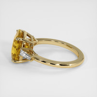 7.12 Ct. Bi Color Sapphire Ring, 18K Yellow Gold 4
