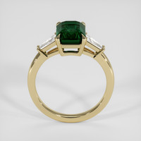 3.41 Ct. Bluish Green Sapphire Ring, 18K Yellow Gold 3