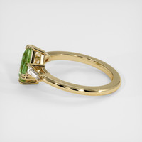 1.20 Ct. Green Sapphire Ring, 18K Yellow Gold 4