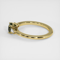 0.65 Ct. Sapphire Ring, 18K Yellow Gold 4
