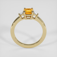 1.07 Ct. Yellowish Orange Sapphire Ring, 18K Yellow Gold 3
