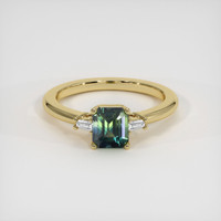1.20 Ct. Bi Color Sapphire Ring, 18K Yellow Gold 1