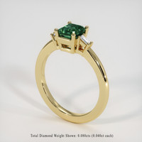 1.20 Ct. Bi Color Sapphire Ring, 18K Yellow Gold 2