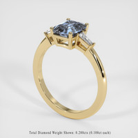 2.07 Ct. Sapphire Ring, 18K Yellow Gold 2