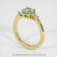 1.17 Ct. Sapphire Ring, 18K Yellow Gold 2