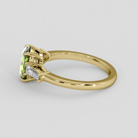 1.79 Ct. Green Sapphire Ring, 18K Yellow Gold 4