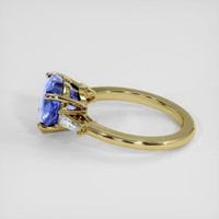 3.98 Ct. Blue Sapphire Ring, 18K Yellow Gold 4