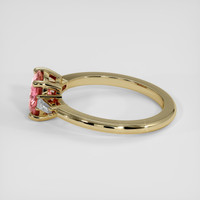1.61 Ct. Padparadscha Sapphire Ring, 18K Yellow Gold 4