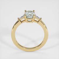 1.78 Ct. Bluish Green Sapphire Ring, 18K Yellow Gold 3