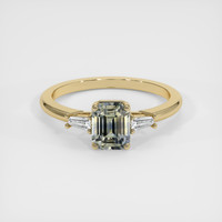 2.14 Ct. Bi Color Sapphire Ring, 18K Yellow Gold 1