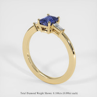 1.05 Ct. Sapphire Ring, 18K Yellow Gold 2