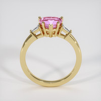 1.67 Ct. Pink Sapphire Ring, 18K Yellow Gold 3