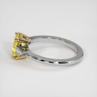 1.53 Ct. Yellow Sapphire Ring, 14K Yellow & White 4