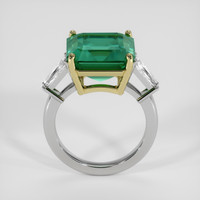 5.71 Ct. Emerald Ring, 18K Yellow & White 3