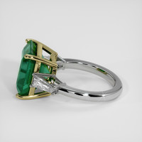 5.71 Ct. Emerald Ring, 18K Yellow & White 4