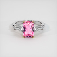 2.14 Ct. Sapphire Ring, 18K Yellow & White 1
