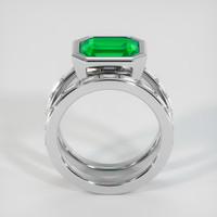 3.22 Ct. Emerald Ring, Platinum 950 3