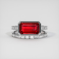 5.02 Ct. Ruby Ring, Platinum 950 1