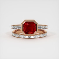 1.91 Ct. Ruby Ring, 14K Rose Gold 1