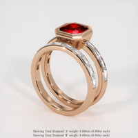 1.91 Ct. Ruby Ring, 14K Rose Gold 2