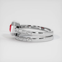 1.14 Ct. Ruby Ring, 10K White Gold 4