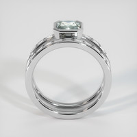 1.75 Ct. Green Sapphire Ring, 10K White Gold 3