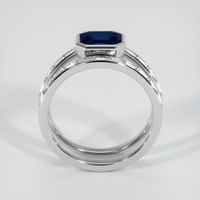 1.22 Ct. Blue Sapphire Ring, 10K White Gold 3