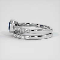 1.22 Ct. Blue Sapphire Ring, 10K White Gold 4