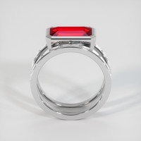 5.02 Ct. Ruby Ring, 14K White Gold 3