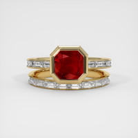 1.91 Ct. Ruby Ring, 14K Yellow Gold 1