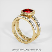 1.91 Ct. Ruby Ring, 14K Yellow Gold 2