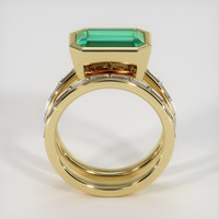 3.87 Ct. Emerald Ring, 18K Yellow Gold 3