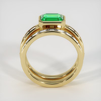 1.13 Ct. Emerald Ring, 18K Yellow Gold 3