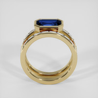 3.05 Ct. Blue Sapphire Ring, 18K Yellow Gold 3