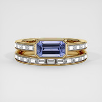 1.51 Ct. Blue Sapphire Ring, 18K Yellow Gold 1