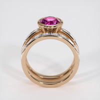 2.04 Ct. Pink Sapphire Ring, 14K Rose Gold 3