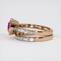 2.04 Ct. Pink Sapphire Ring, 14K Rose Gold 4
