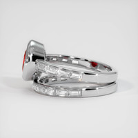 1.67 Ct. Ruby Ring, 14K White Gold 4