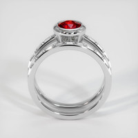 1.11 Ct. Ruby Ring, 14K White Gold 3