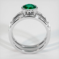 1.04 Ct. Emerald Ring, 18K White Gold 3