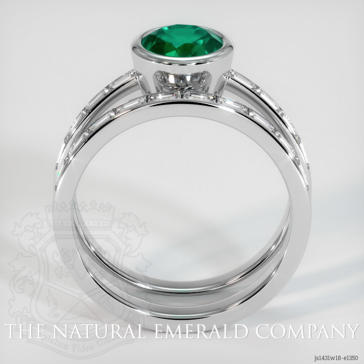 Emerald Ring 1.04 Ct. 18K White Gold | The Natural Emerald Company