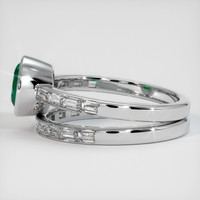 1.04 Ct. Emerald Ring, 18K White Gold 4
