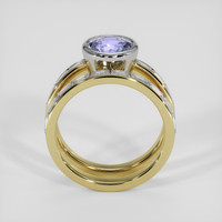 2.17 Ct. Violet Sapphire Ring, 14K White & Yellow 3