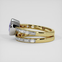 2.17 Ct. Violet Sapphire Ring, 14K White & Yellow 4