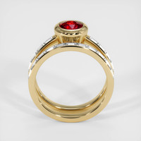 1.11 Ct. Ruby Ring, 18K Yellow Gold 3