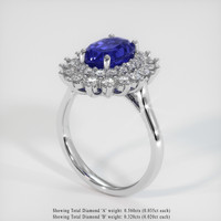 3.54 Ct. Color Change Sapphire Ring, Platinum 950 2