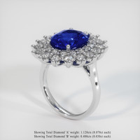 5.03 Ct. Sapphire Ring, Platinum 950 2