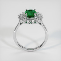 1.10 Ct. Emerald Ring, Platinum 950 3